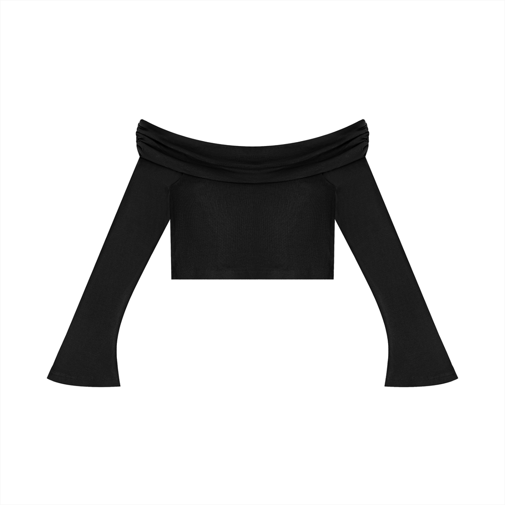 Long Sleeve Cropped Shirt