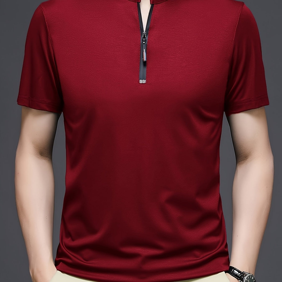 Men's Casual Stand Collar Linen Shirt