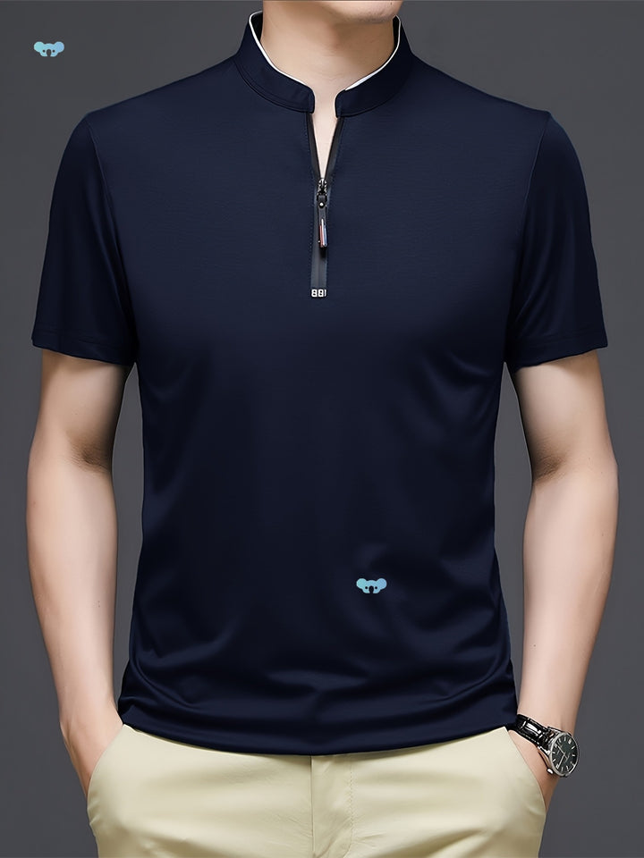 Men's Casual Stand Collar Linen Shirt
