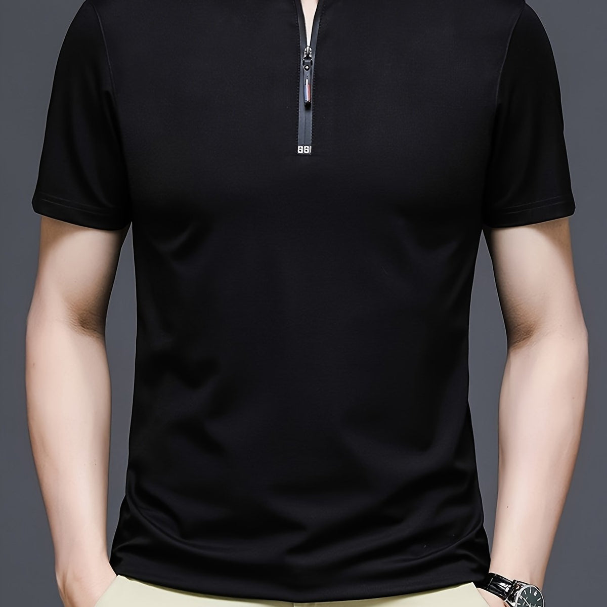 Men's Casual Stand Collar Linen Shirt