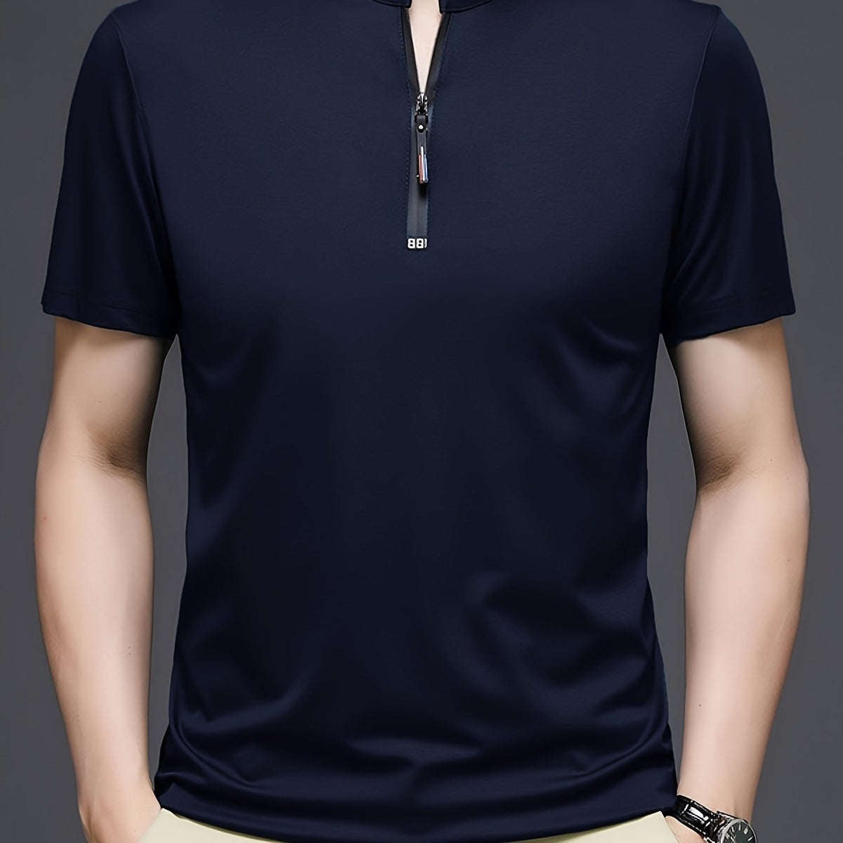 Men's Casual Stand Collar Linen Shirt
