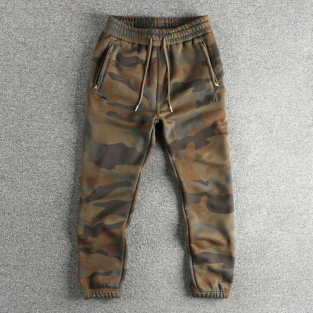 Men's Cotton Drawstring Knitted Long Pants