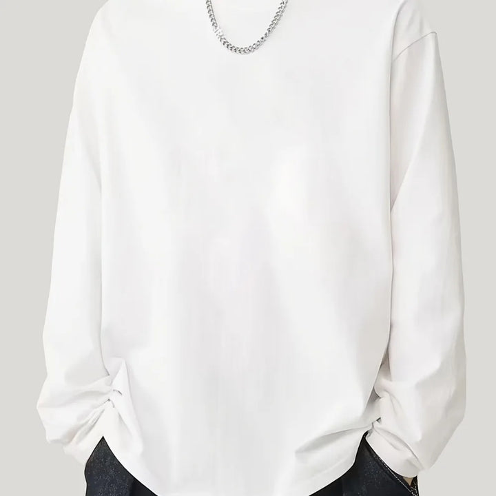 Men's Heavyweight Cotton Long Sleeve T-Shirt