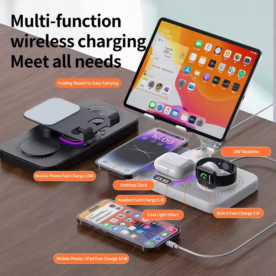 4-in-1 Wireless Charging Station for iPhone & AirPods