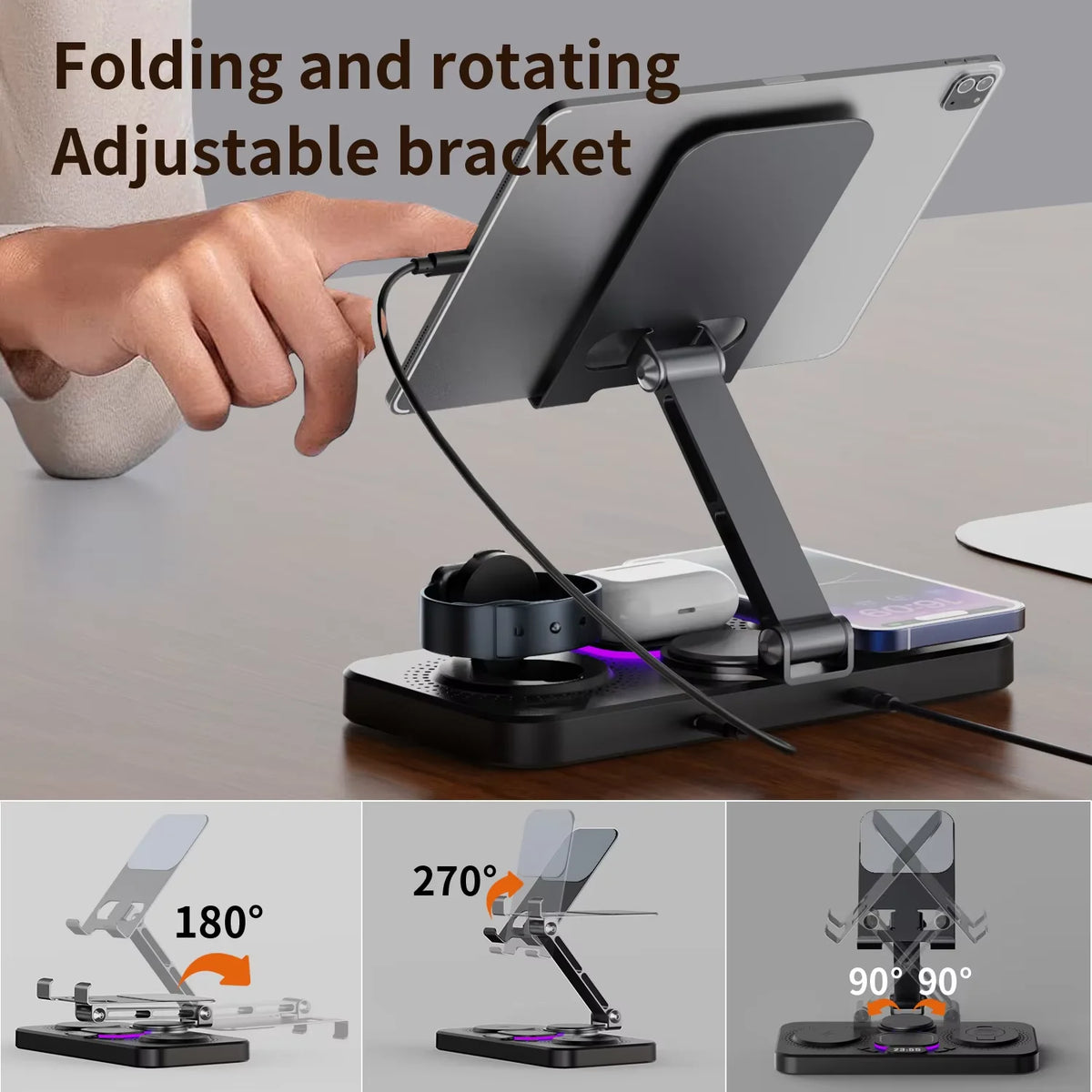4-in-1 Wireless Charging Station for iPhone & AirPods