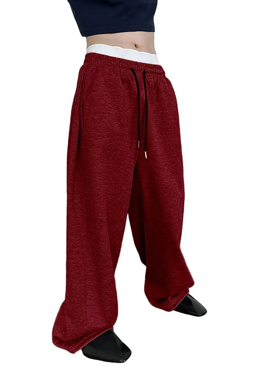 Unisex Wide Leg Sweatpants – Loose Casual Street Pants