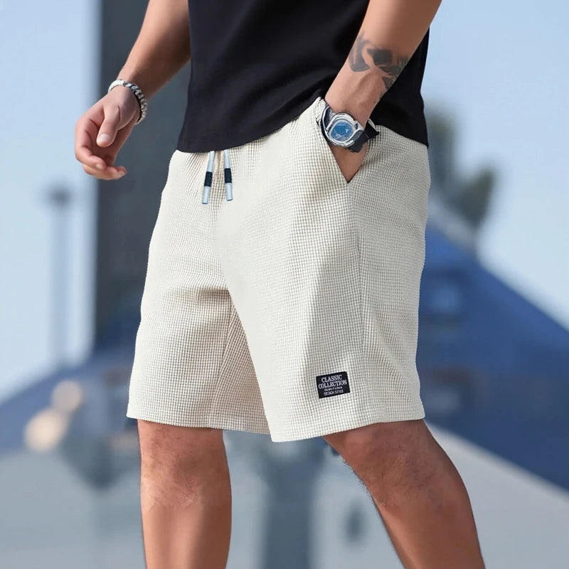 Men's Textured Breathable Casual Shorts