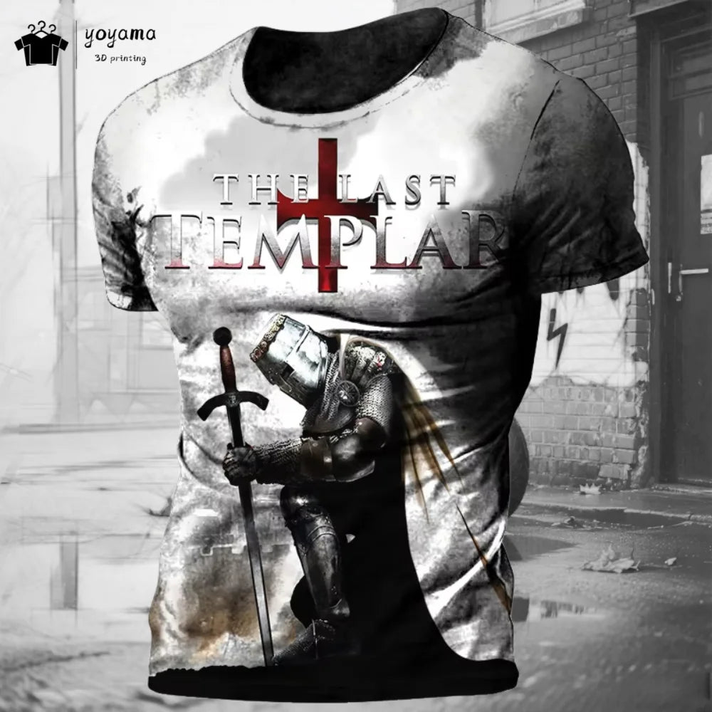 Men's 3D Knights Templar Graphic T-Shirt
