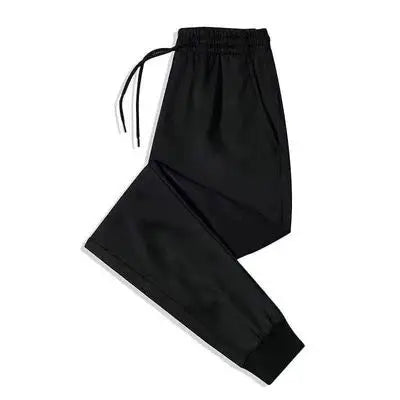Men's Cotton Drawstring Knitted Long Pants