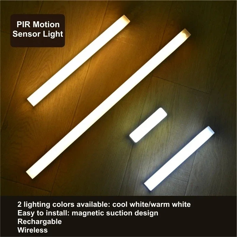 PIR Motion Sensor Rechargeable LED Lamp