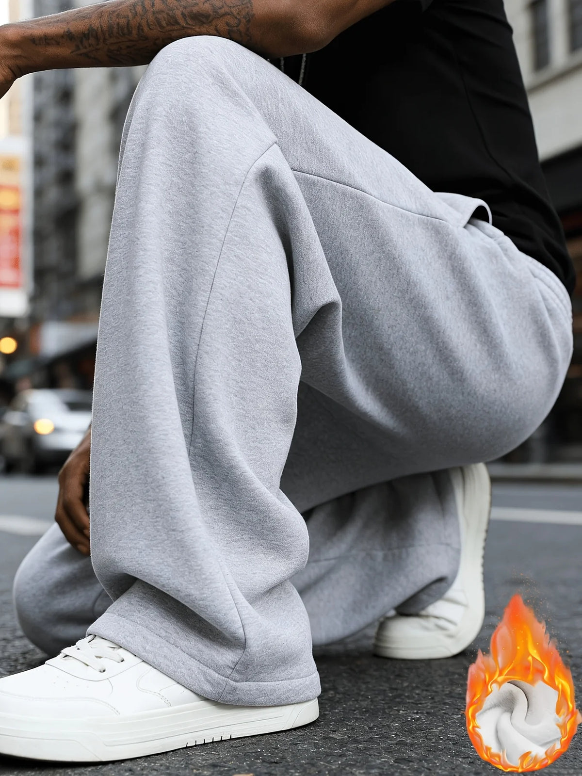 Men's Loose Fit Drawstring Jogging Pants