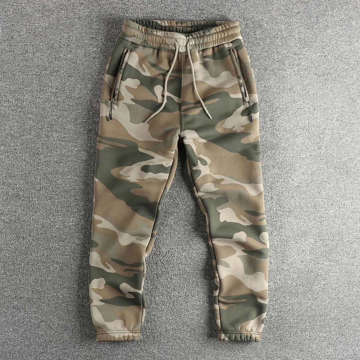 Men's Cotton Drawstring Knitted Long Pants