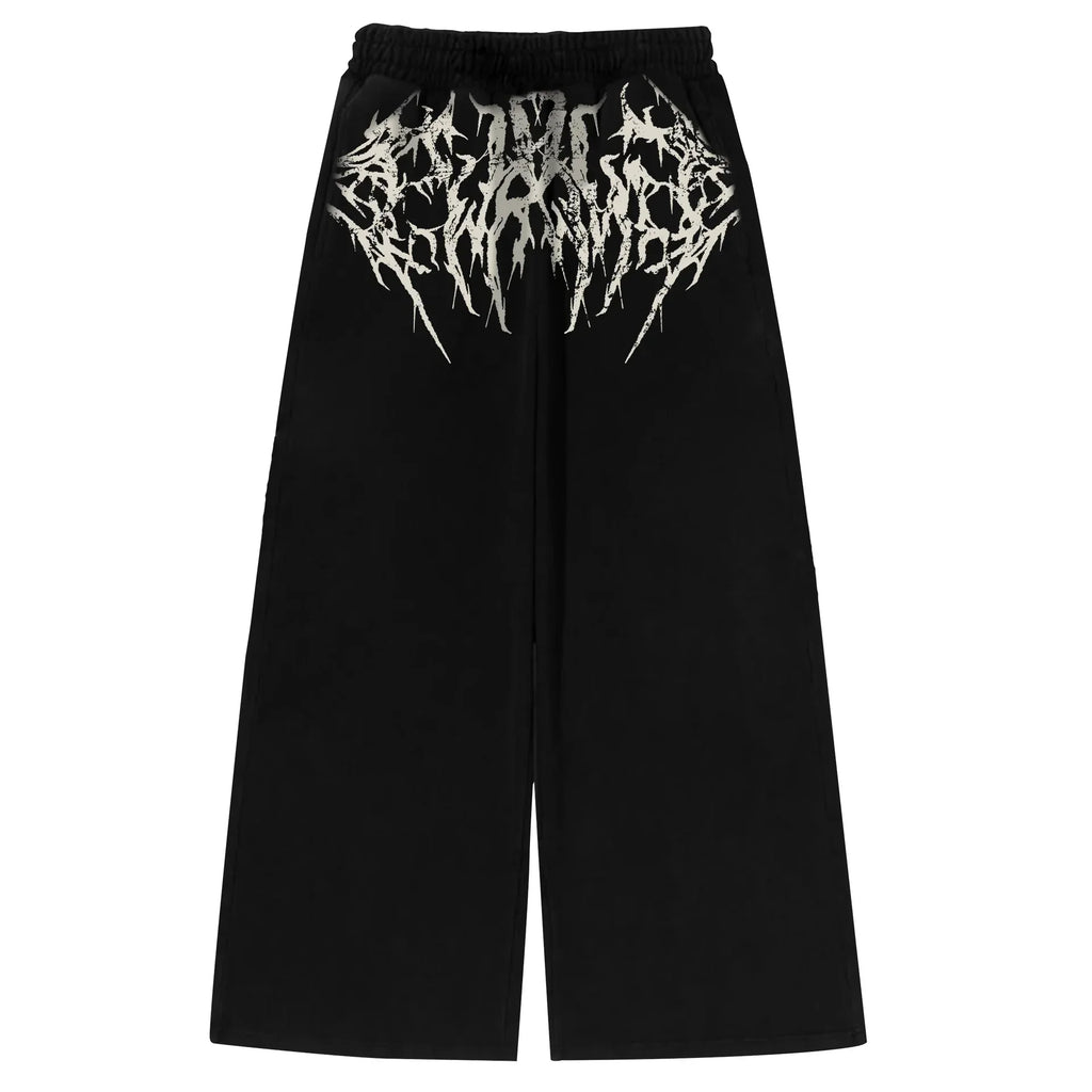 Unisex Wide Leg Drawstring Jogger Pants
