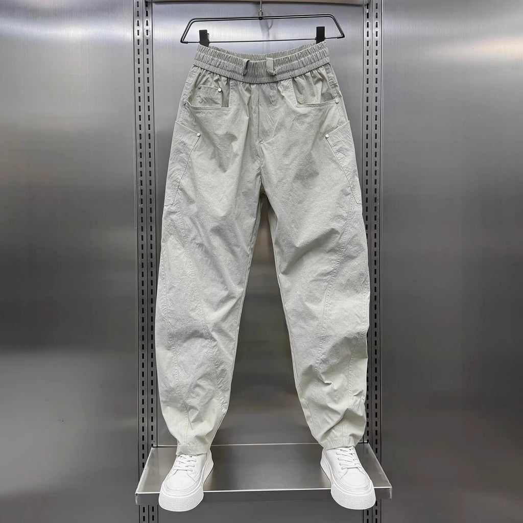 Men's Loose Straight Leg Cargo Work Pants