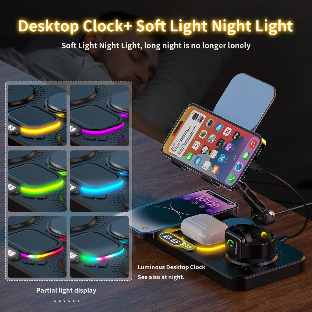 4-in-1 Wireless Charging Station for iPhone & AirPods