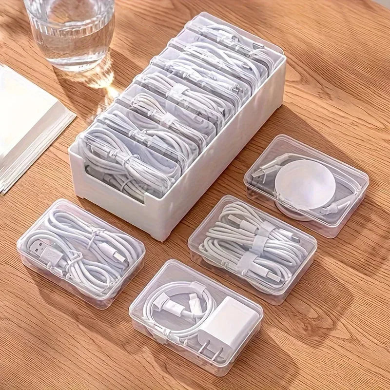 Desktop Cable Organiser Box – 7 Compartments
