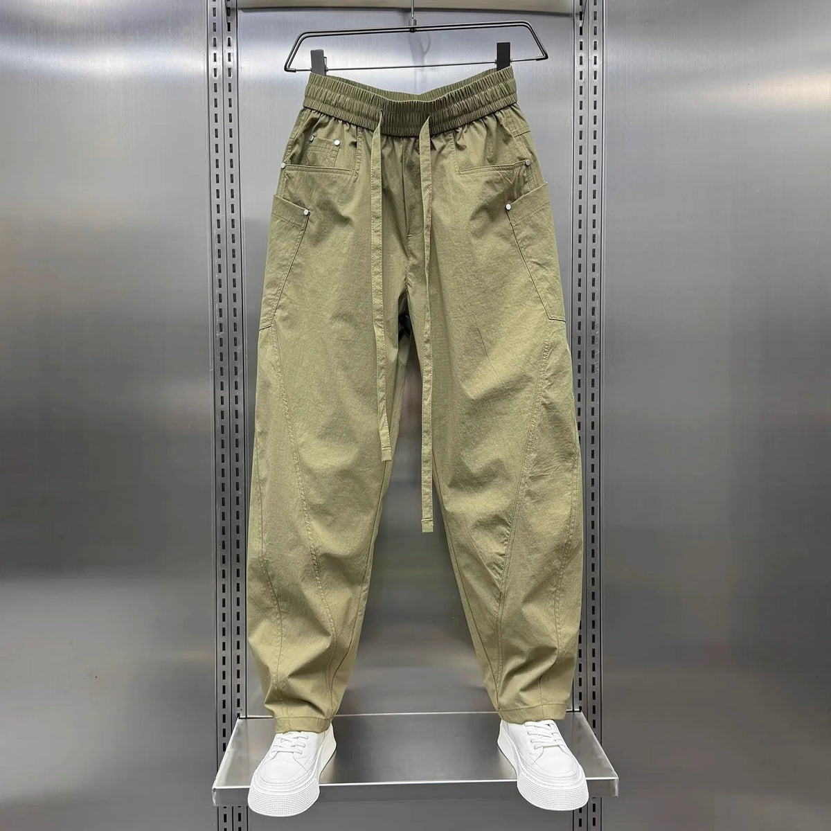 Men's Loose Straight Leg Cargo Work Pants