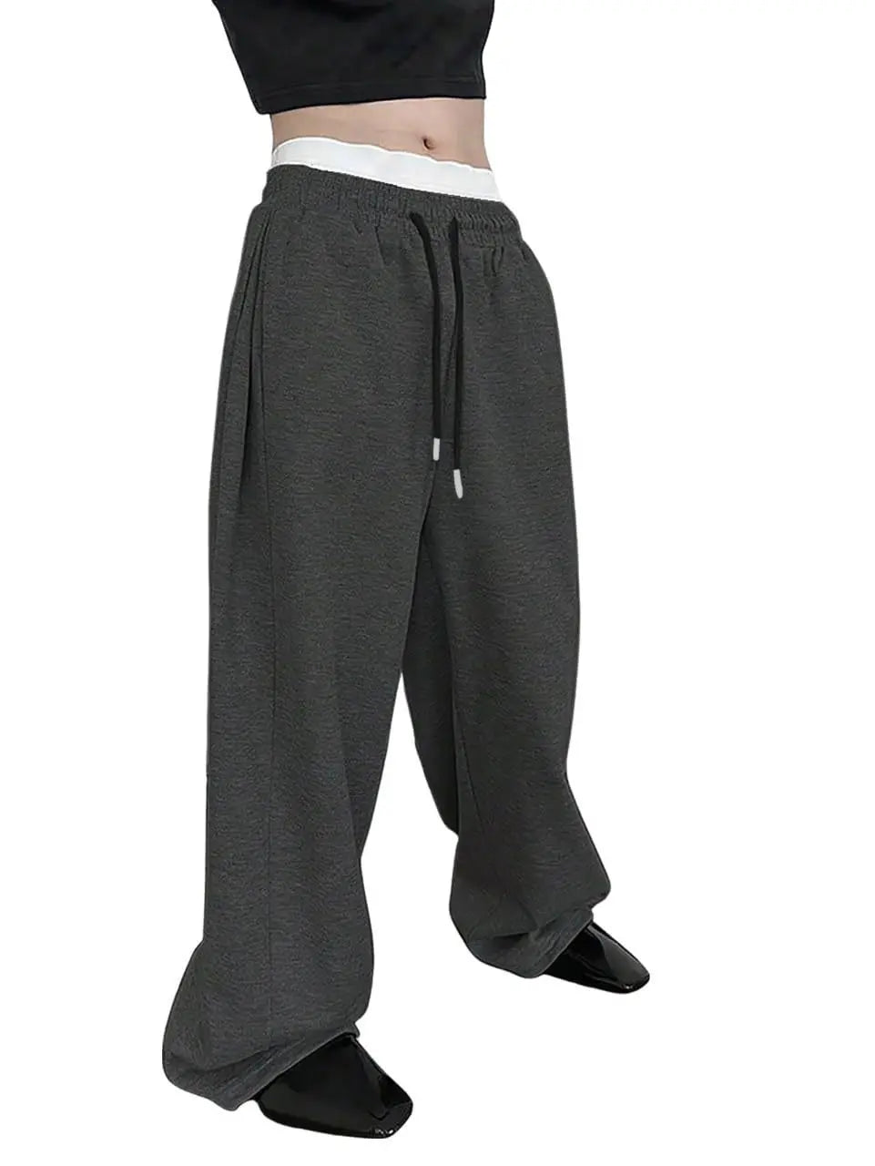Unisex Wide Leg Sweatpants – Loose Casual Street Pants