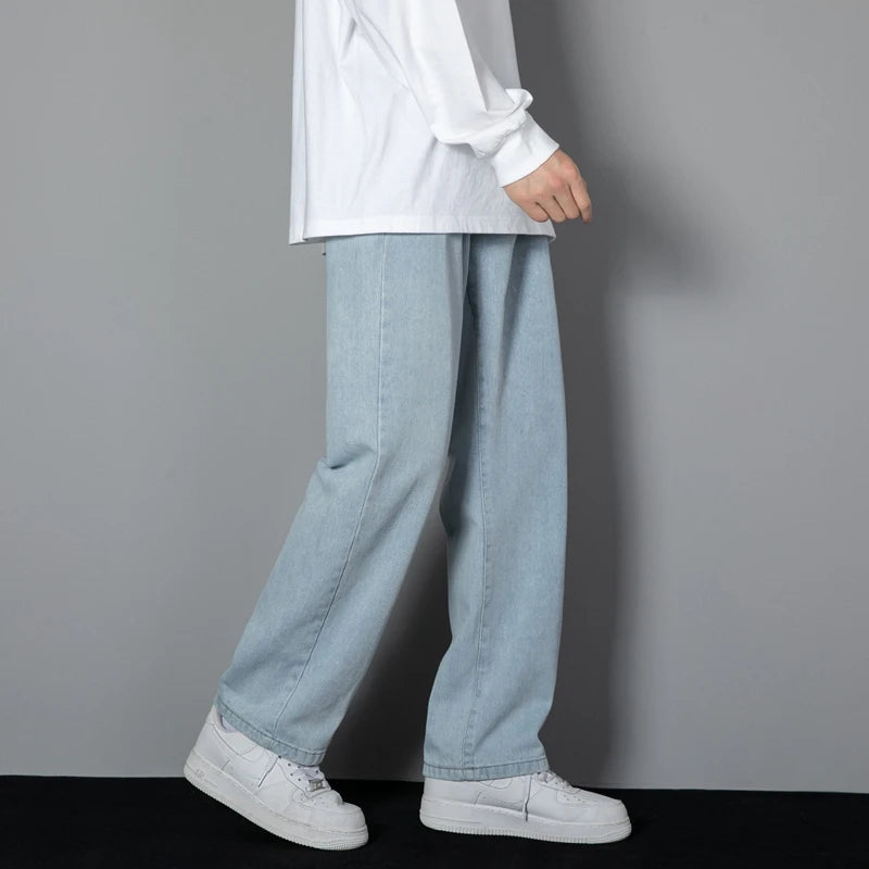 Men's Korean Straight Leg Denim Jeans
