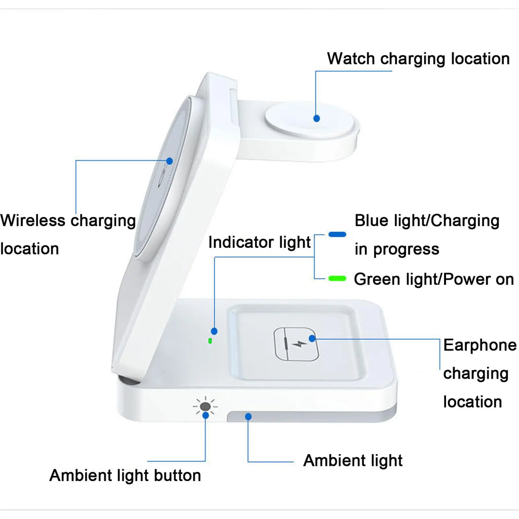 3-in-1 Foldable Wireless Charger 15W