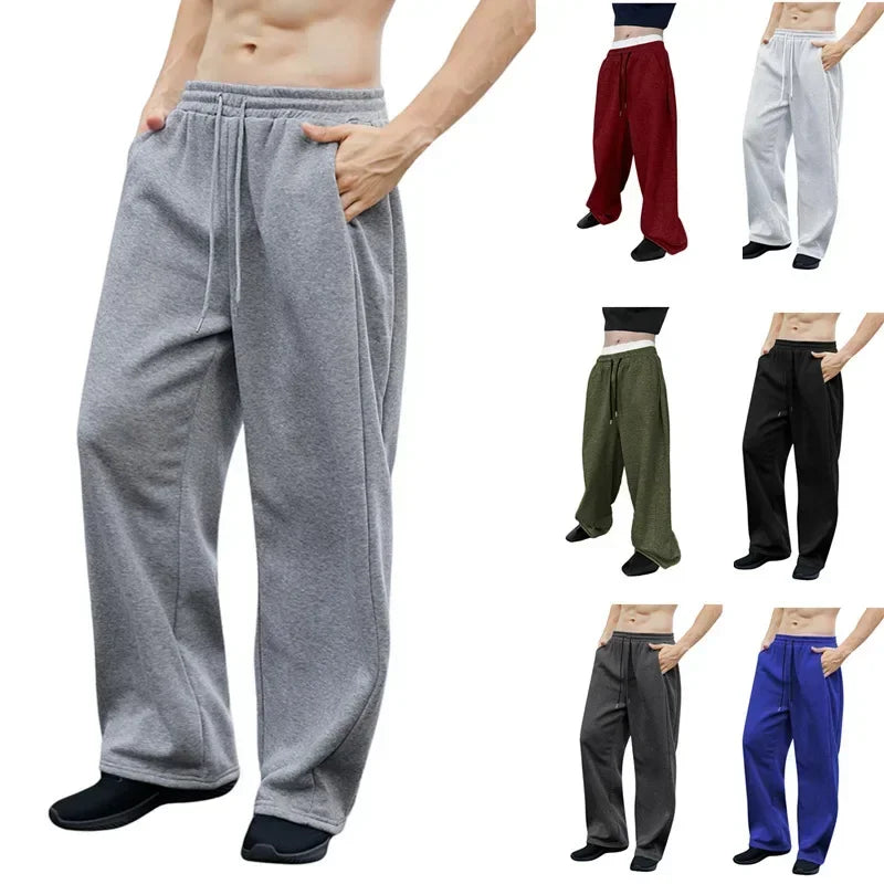 Men's Letter Print Drawstring Jogger Pants