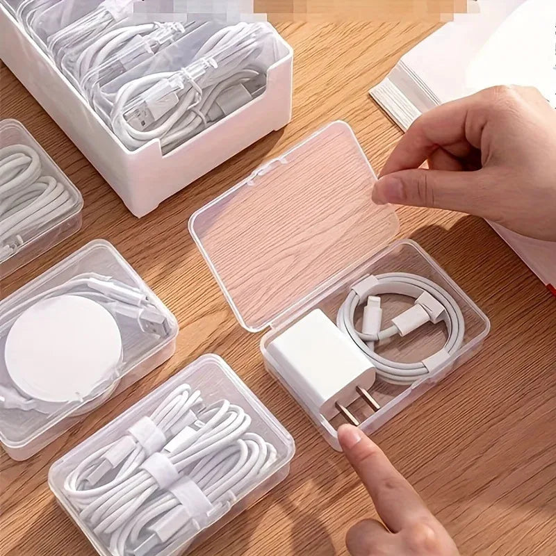 Desktop Cable Organiser Box – 7 Compartments