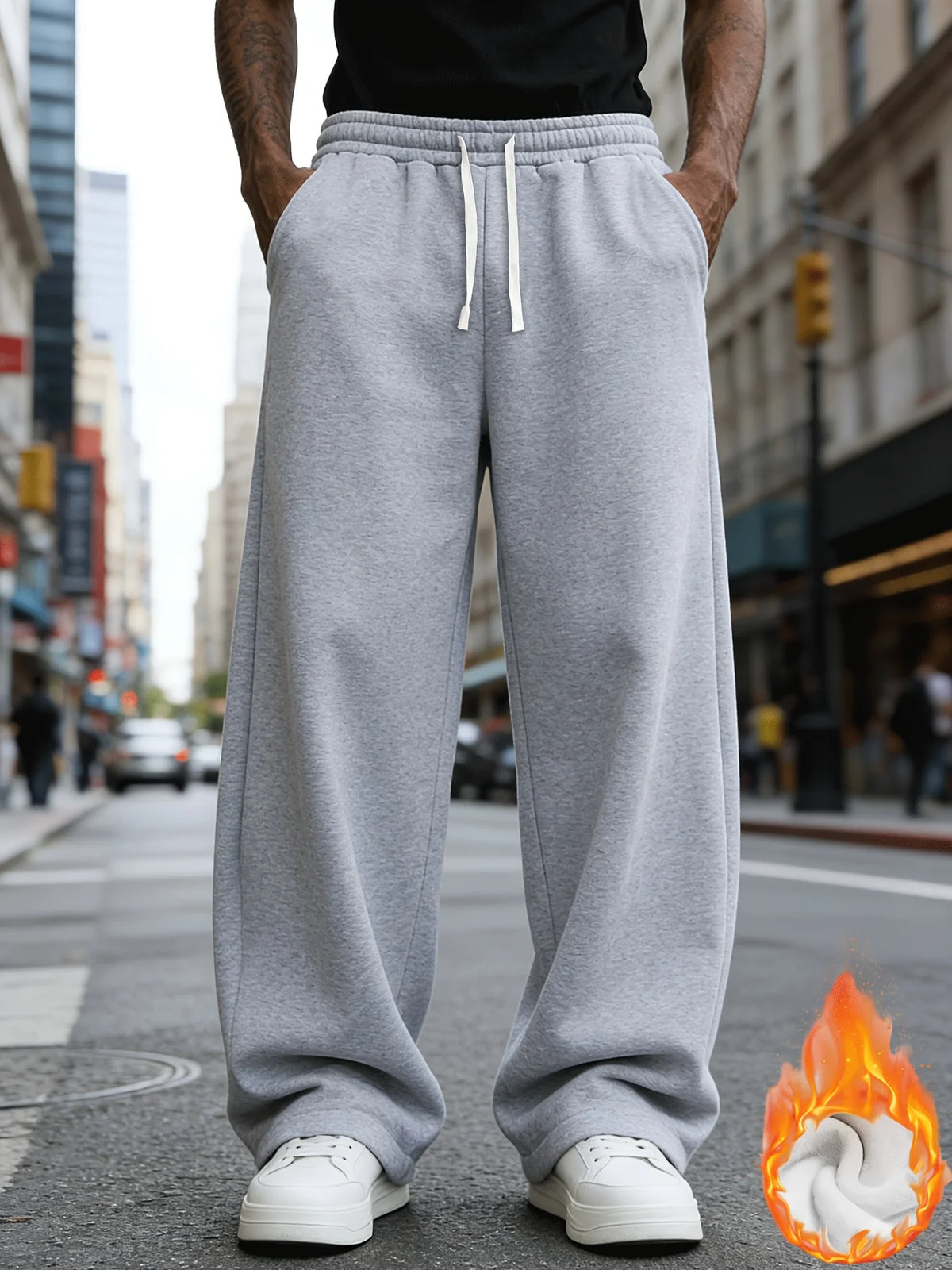 Men's Loose Fit Drawstring Jogging Pants