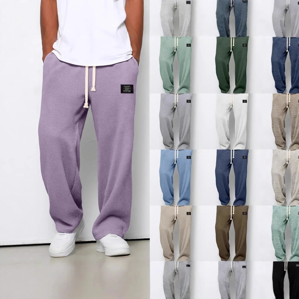 Men's Wide Leg Elastic Waist Sweatpants