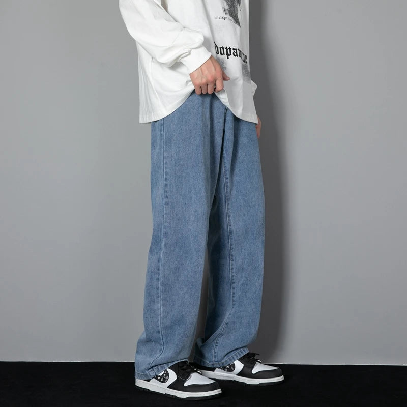 Men's Korean Straight Leg Denim Jeans