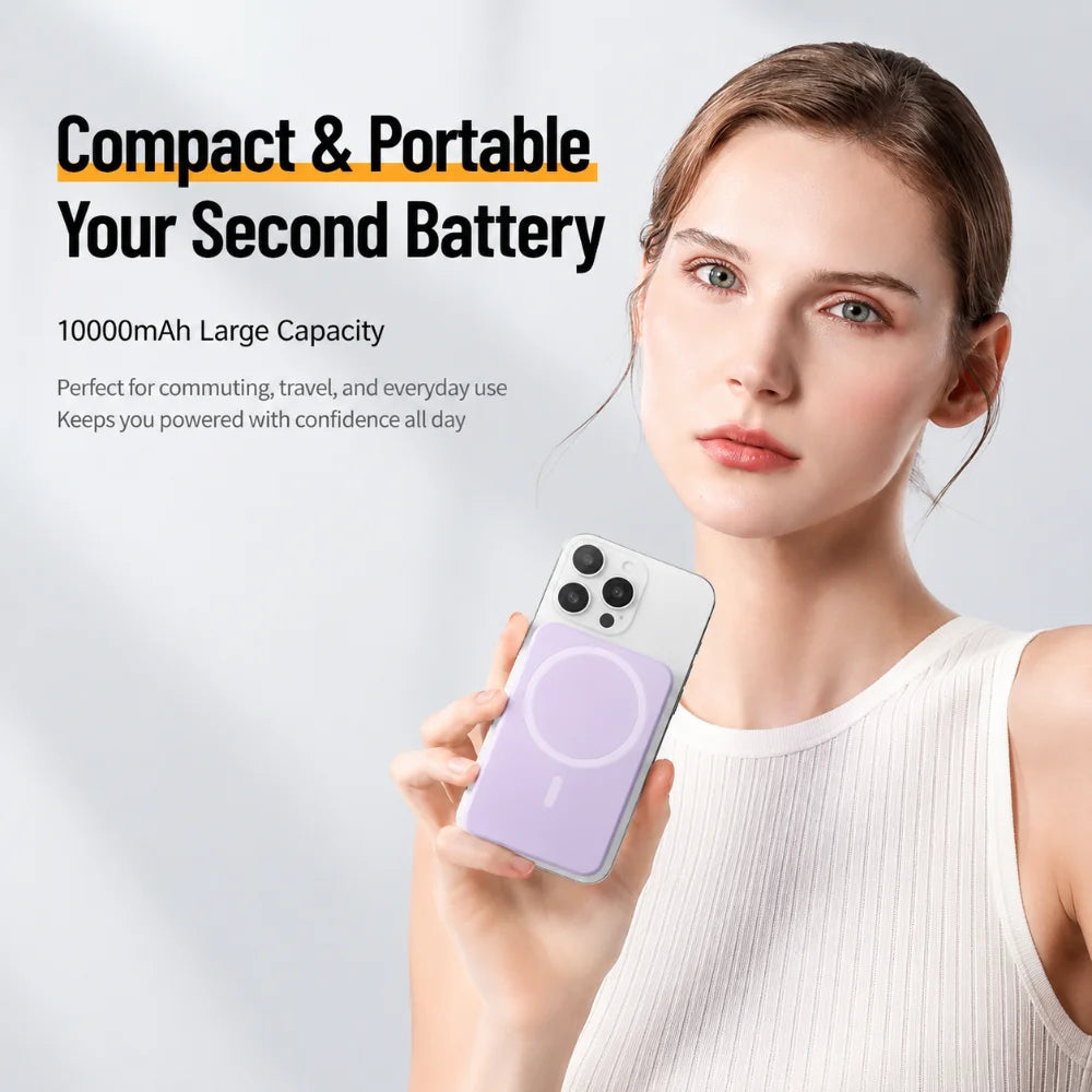 Magnetic Power Bank 10,000mAh 15W Fast Charge