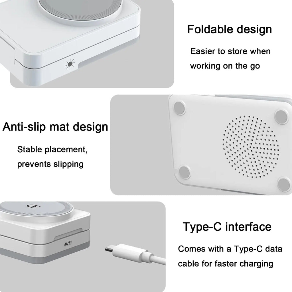 3-in-1 Foldable Wireless Charger 15W