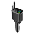 5-in-1 Car Charger with Retractable Cable