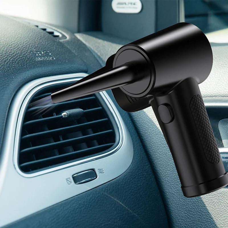 Compressed Air Duster, 51000 RPM Mini Electric Cordless Air Blower, USB Rechargeable Cleaner for Computer Keyboard PC & Car