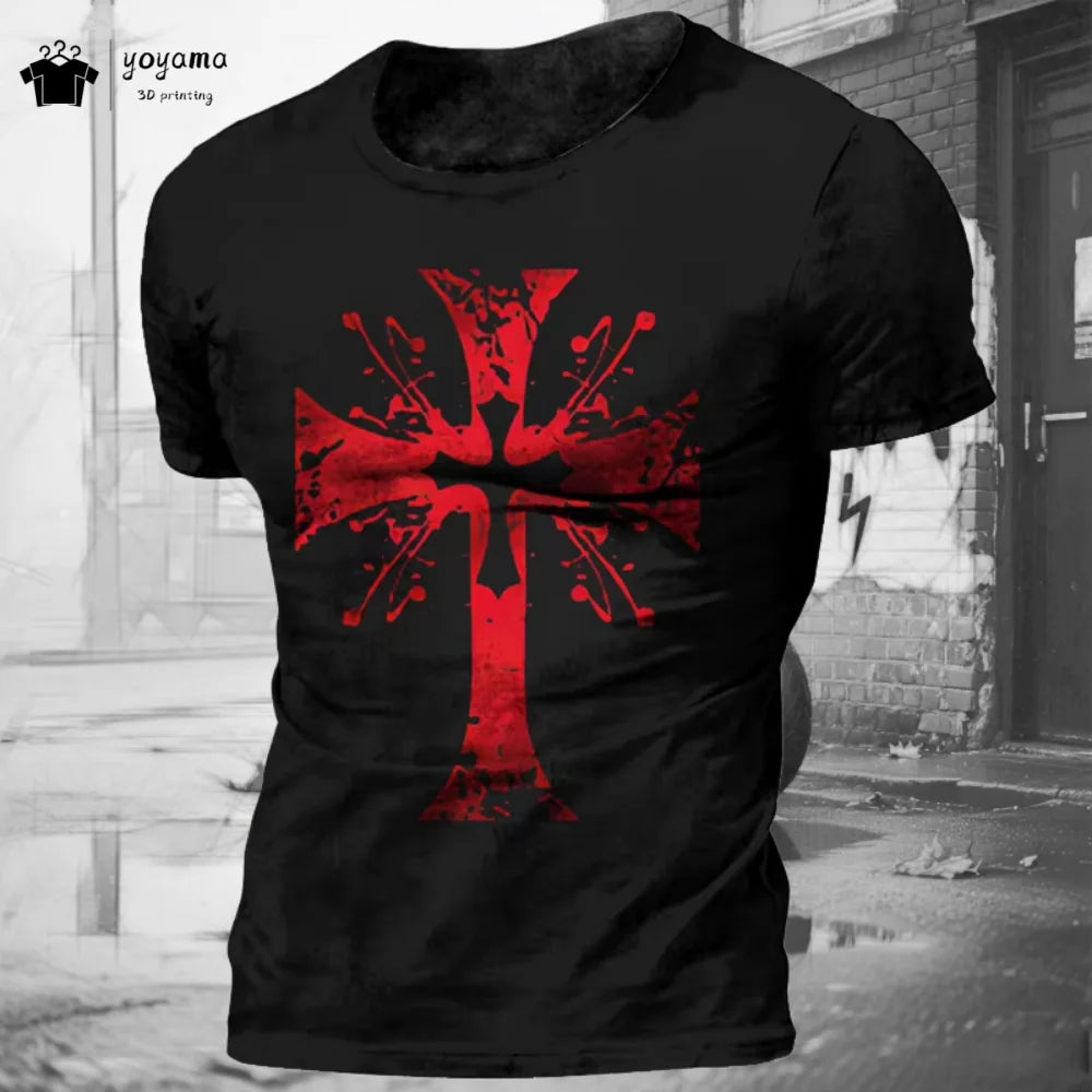 Men's 3D Knights Templar Graphic T-Shirt