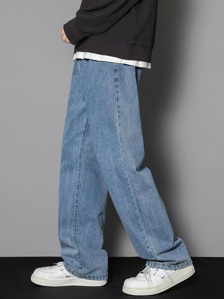 Men's Korean Straight Leg Denim Jeans
