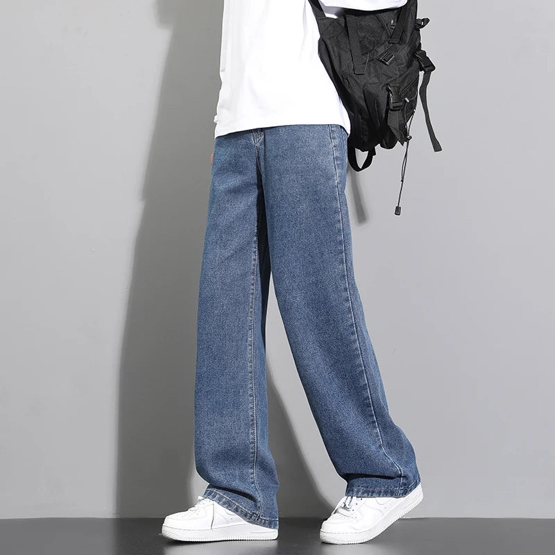 Men's Korean Straight Leg Denim Jeans