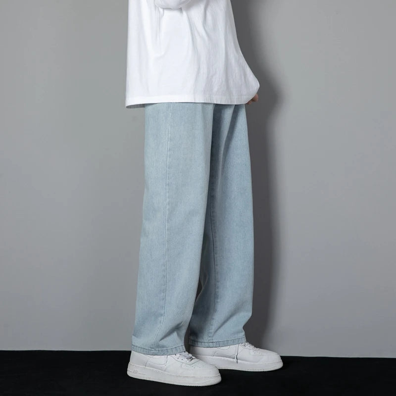Men's Korean Straight Leg Denim Jeans