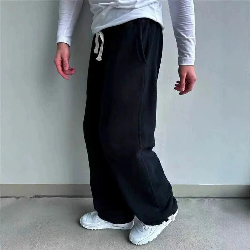 Unisex Wide Leg Sweatpants – Loose Casual Street Pants