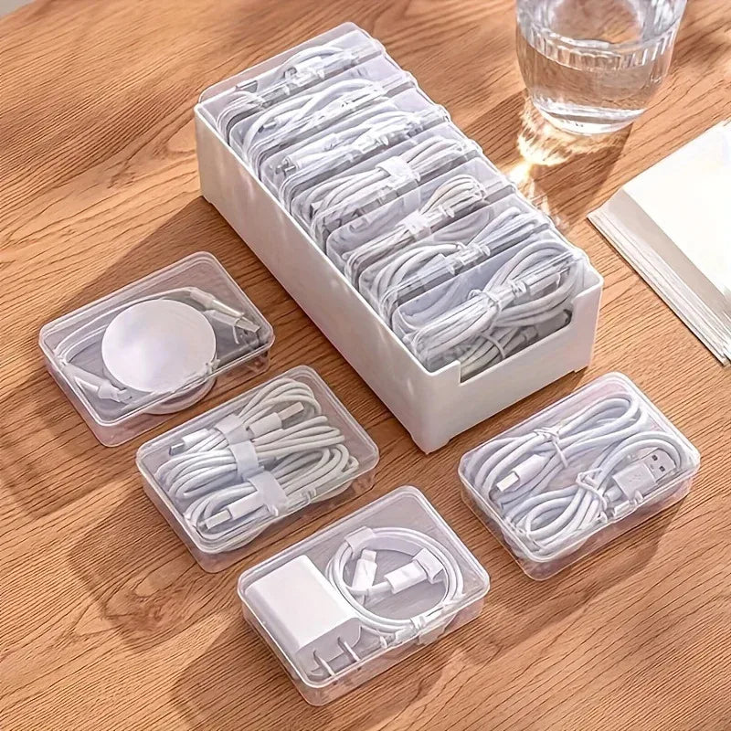 Desktop Cable Organiser Box – 7 Compartments