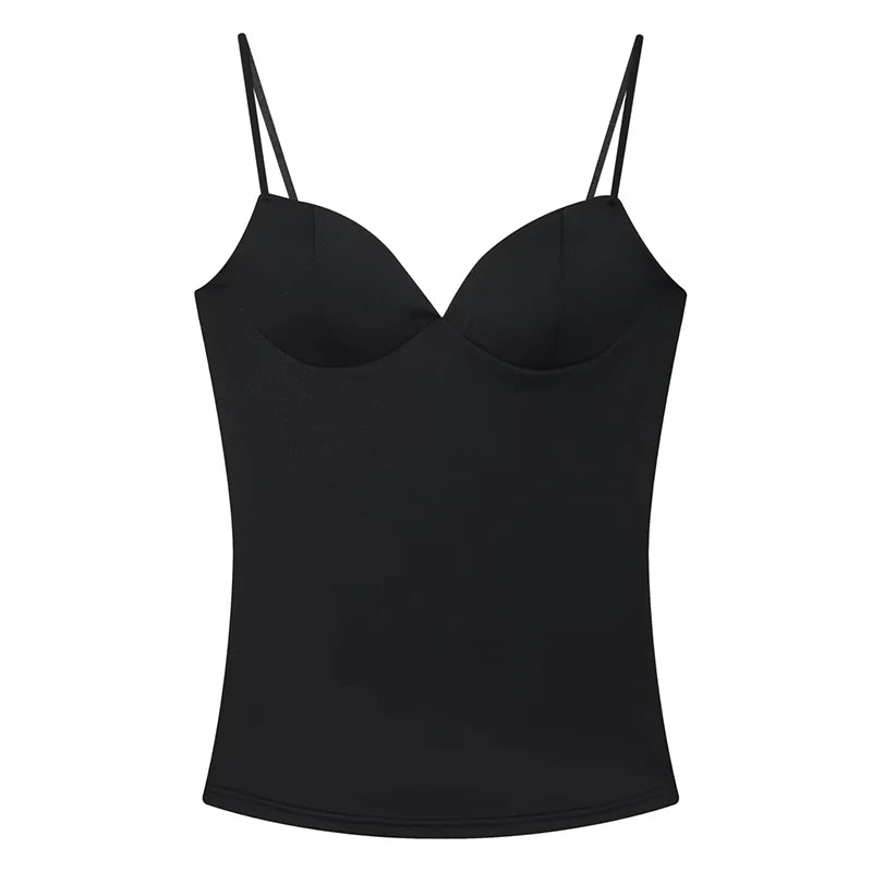 Women's Backless Corset Camisole Crop Top