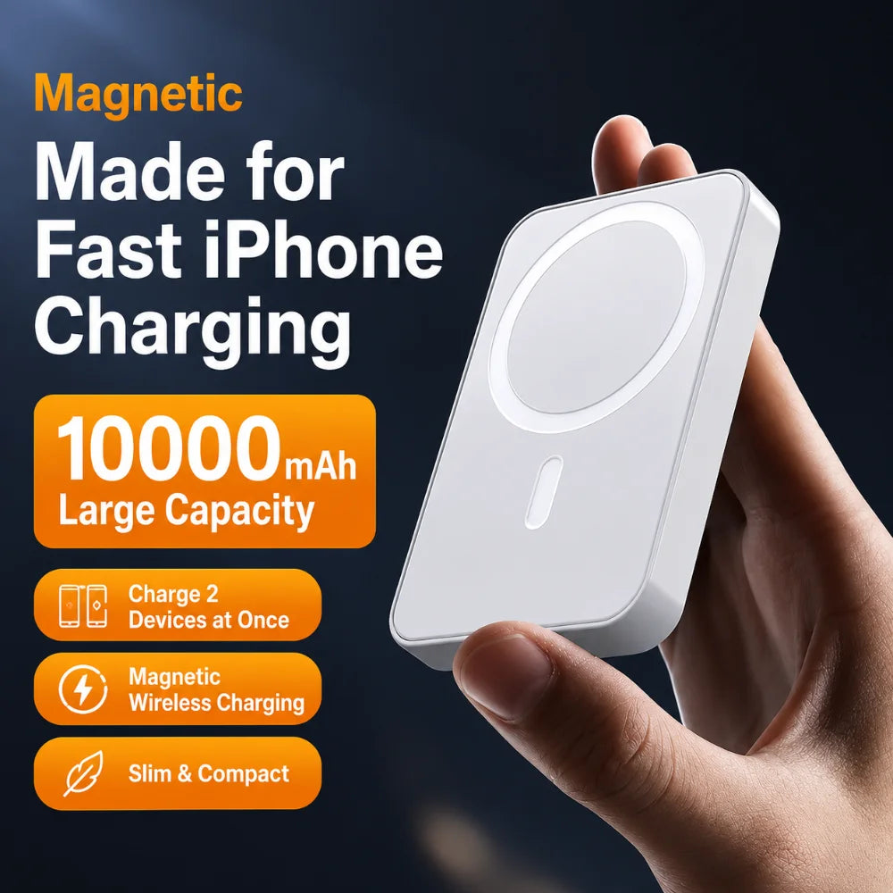 Magnetic Power Bank 10,000mAh 15W Fast Charge