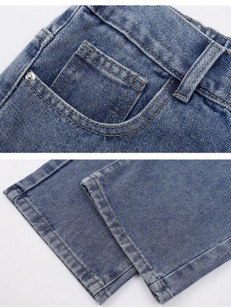 Men's Korean Straight Leg Denim Jeans