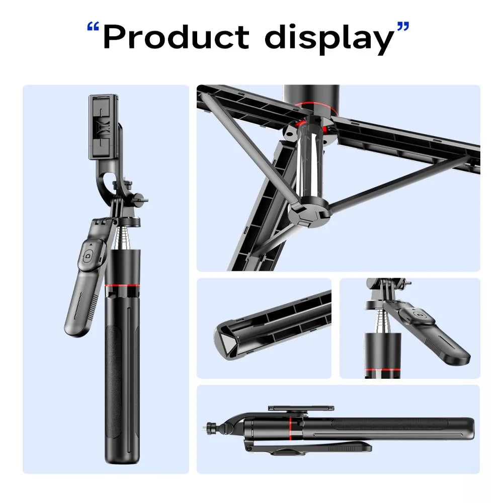 MEUYAG Selfie Stick Tripod with Fill Light & Remote