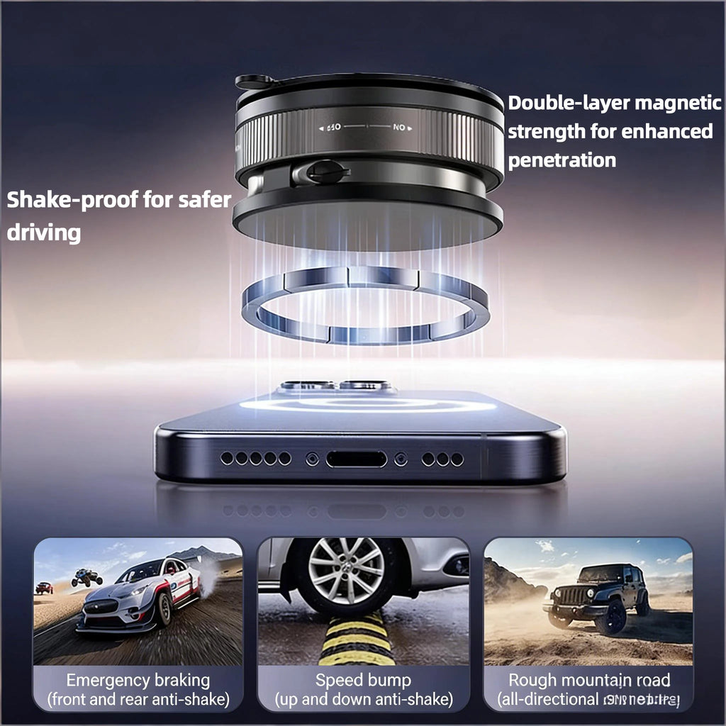 360° Magnetic Car Phone Mount with Suction Cup