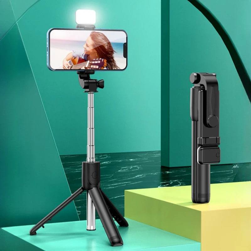 Expandable Selfie Stick Tripod with Bluetooth Remote