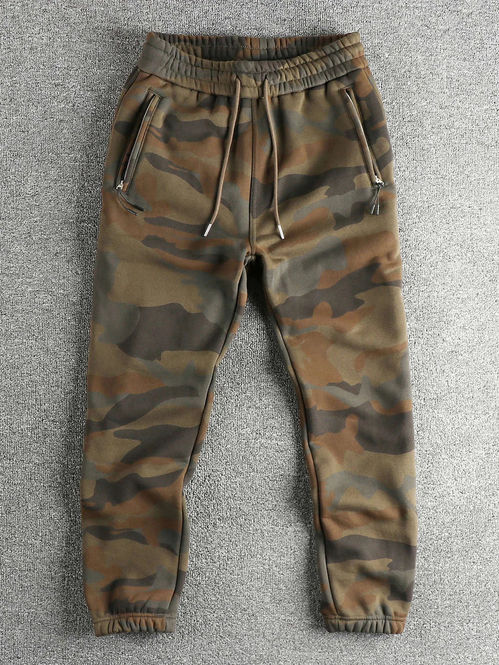 Men's Cotton Drawstring Knitted Long Pants