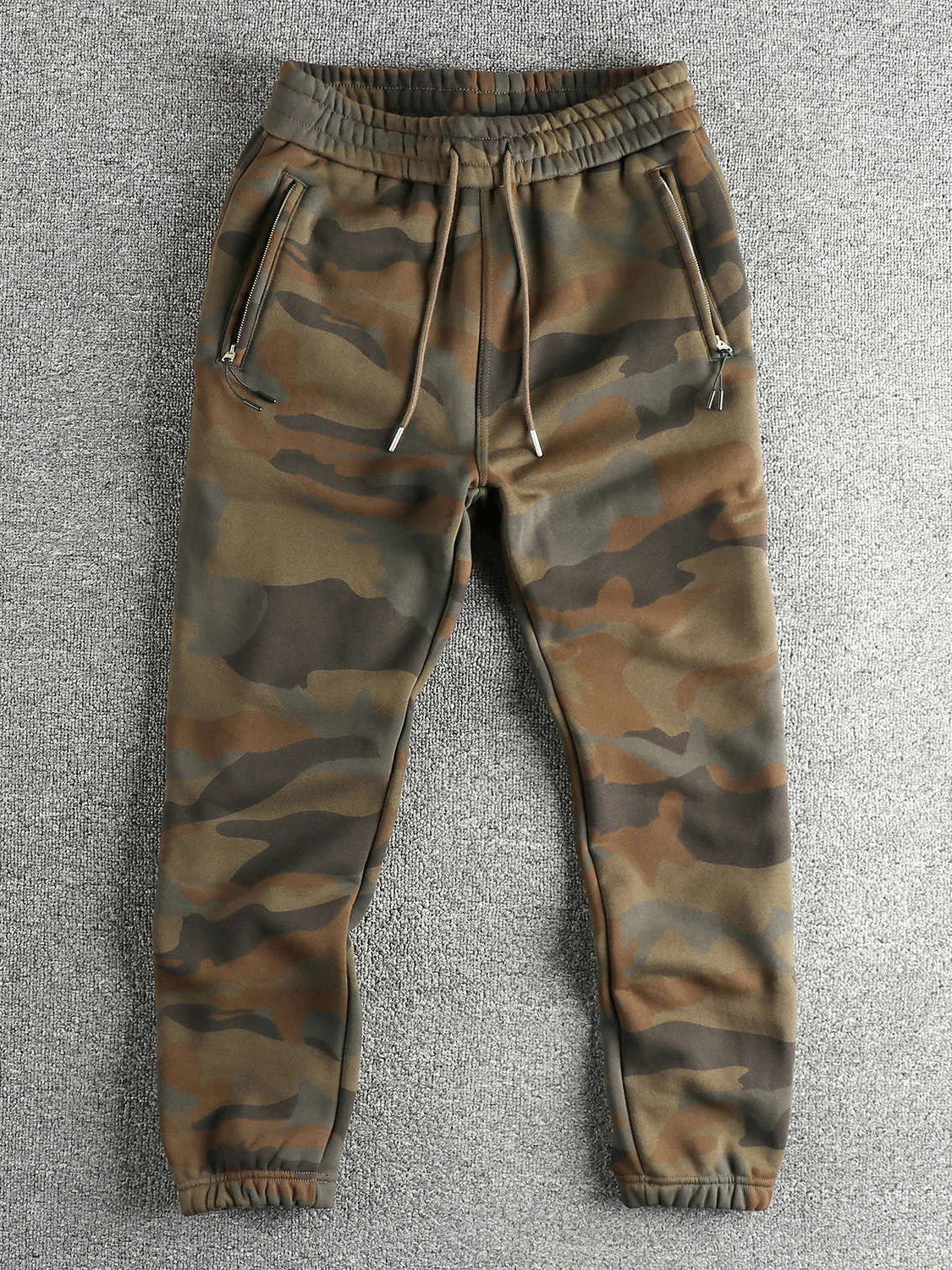 Men's Cotton Drawstring Knitted Long Pants
