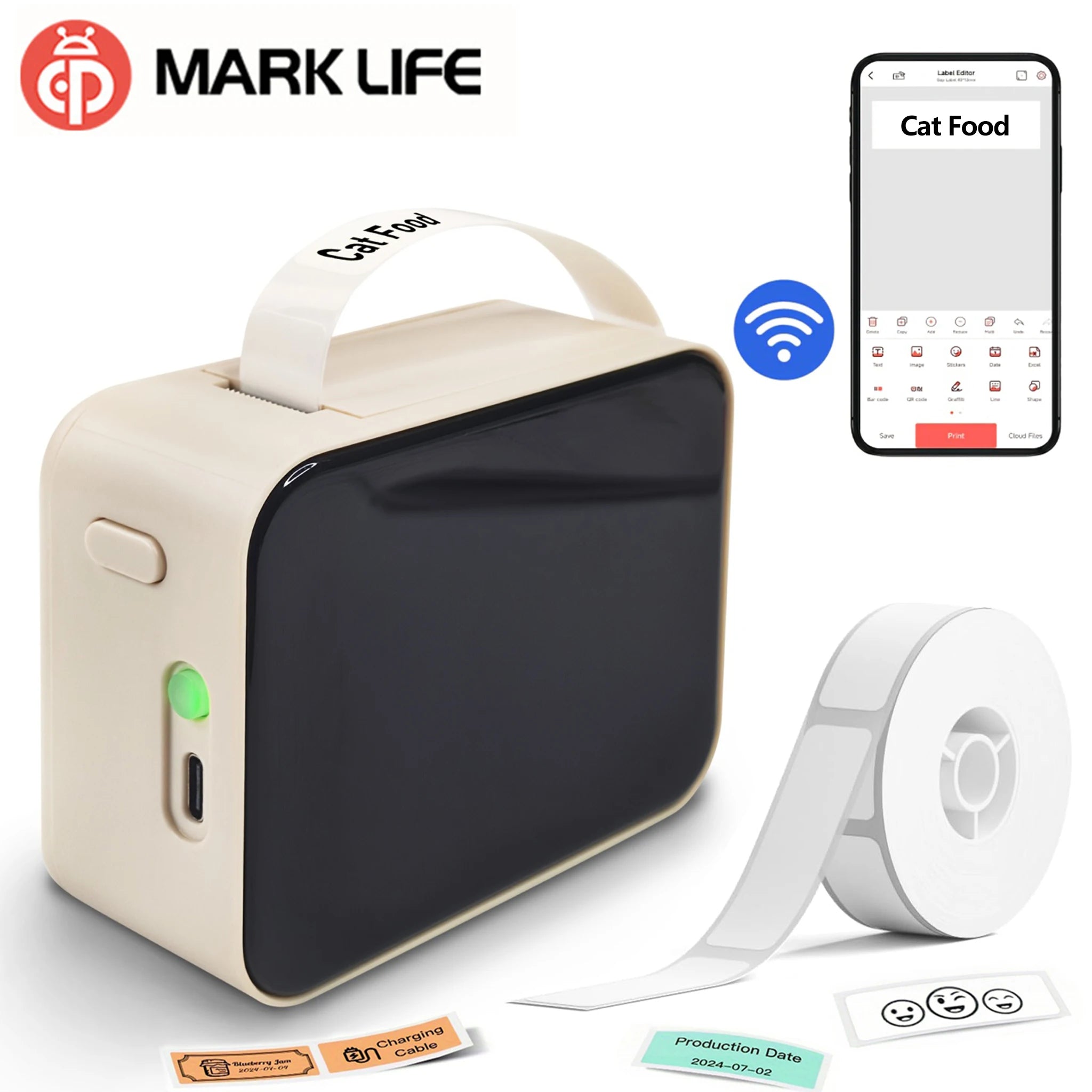 Marklife P15 Mini Thermal Label Printer