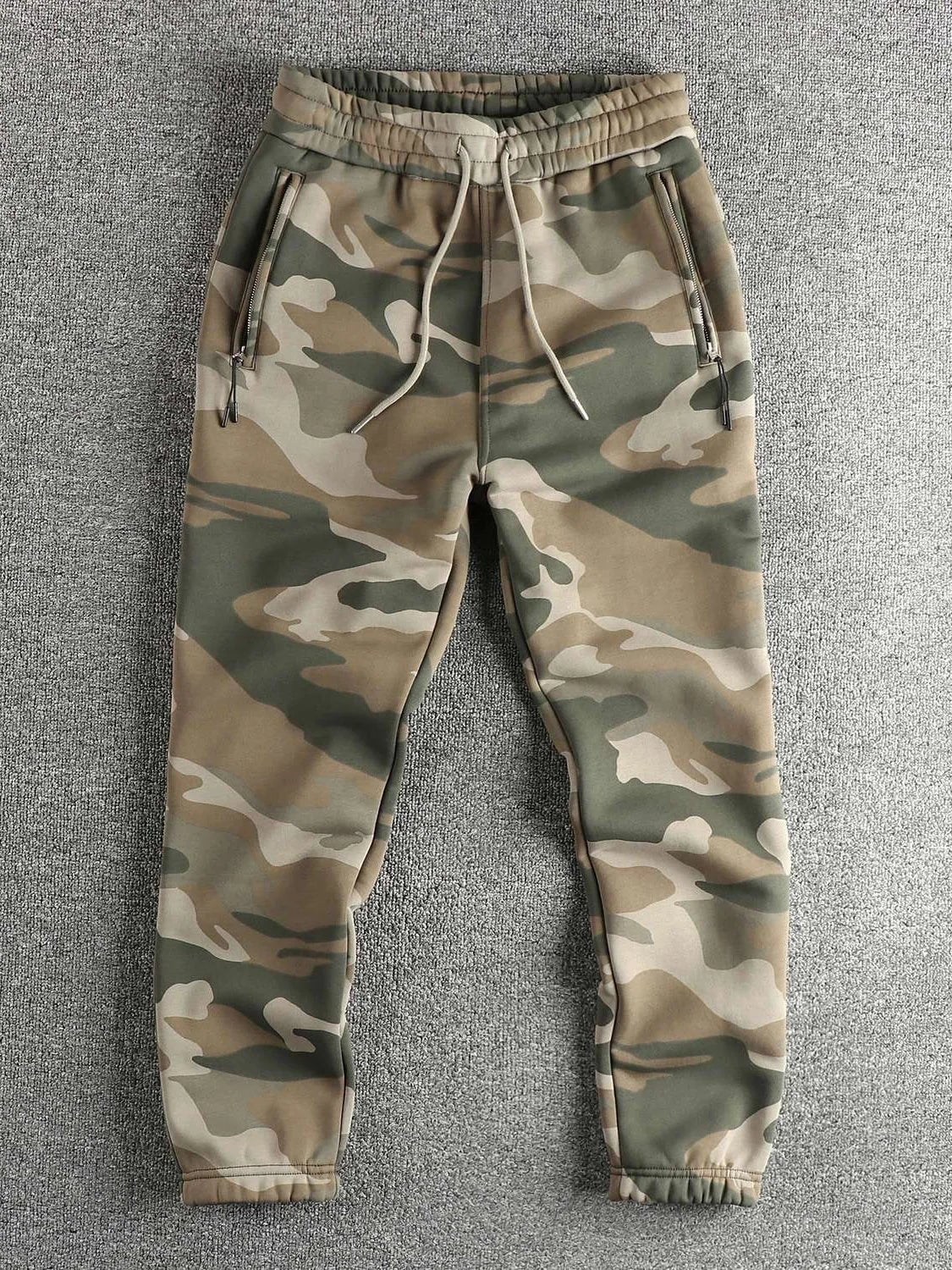 Men's Cotton Drawstring Knitted Long Pants