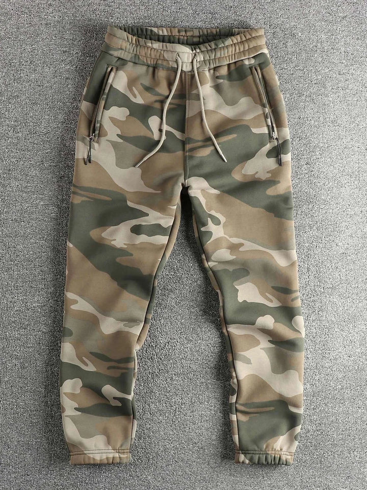 Men's Cotton Drawstring Knitted Long Pants